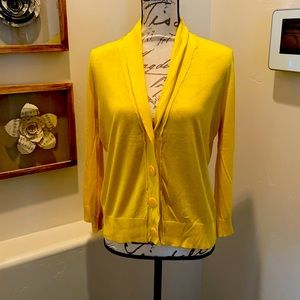 NWT Merona banana yellow cardigan size XL